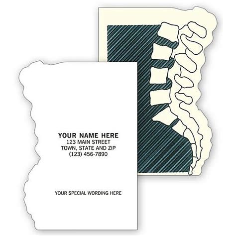 Chiropractic Appointment Or Business Cards, Die-Cut, Backbone | DesignsnPrint