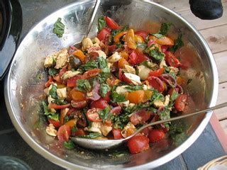 Cherry Tomato Salad | Cherry tomatoes, basil, mozzarella | Jamie | Flickr