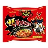 Samyang Spicy Chicken Stir Fried Noodles Ramen (2x Spicy Buldak x 1 pk ...