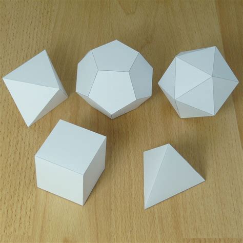 Printable 3-Dimensional Shapes | Forme 3d, Décorations de noël à fabriquer, Solide de platon