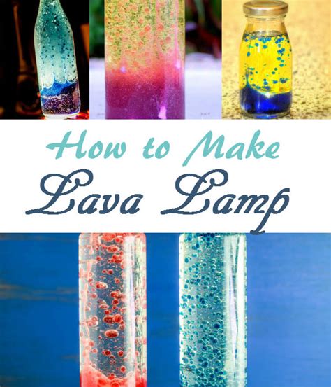 DIY Lava Lamp Project For Your Kids - The Budget Diet