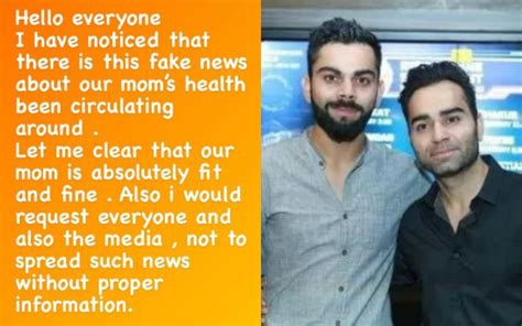 Virat Kohli's brother Vikas Kohli dispels rumours surrounding their ...