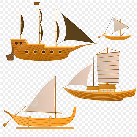 Wooden Boat Vector PNG Images, Wooden Boat Collection, Wooden, Boat, Vector Collection PNG Image ...