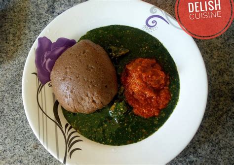 Amala and ewedu soup! Recipe by Andrea💛(Delish Cuisine) - Cookpad