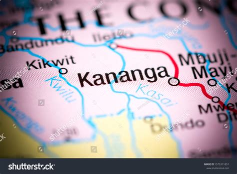 Kananga Africa On Map Stock Photo 1575311851 | Shutterstock