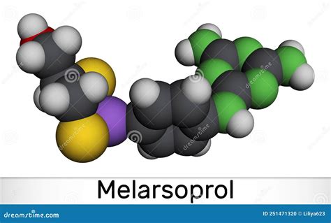 Melarsoprol Drug Molecule. Used To Treat African Sleeping Sickness Or African Trypanosomiasis ...