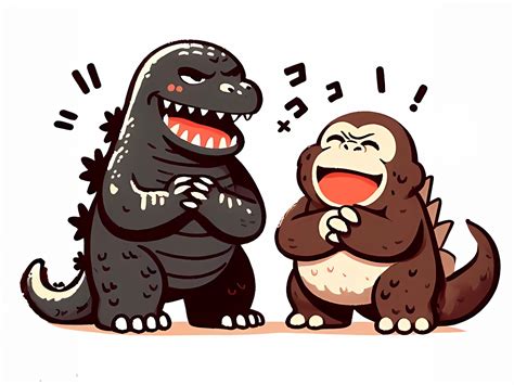 Godzilla and King Kong Character design by Lemongraphic on Dribbble