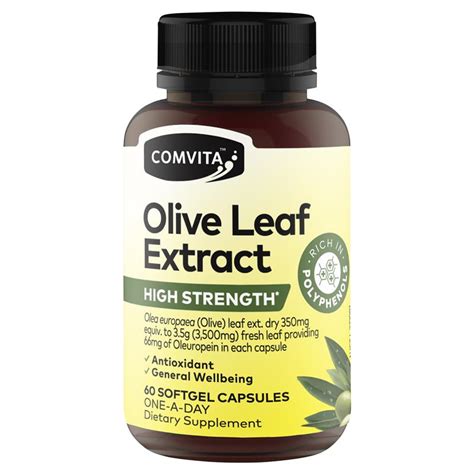 Buy Comvita Olive Leaf Extract High Strength 60 Capsules Online at ...