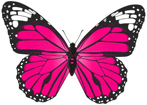 Pink Butterfly Clip Art - ClipArt Best