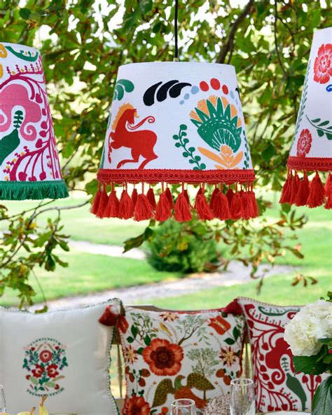 HORSE PARADE Embroidered Pendant Lamp - Pendant Lamps - Lighting - Products