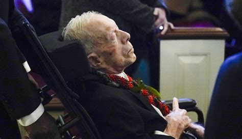 Jimmy Carter says final goodbye at Rosalynn Carter funeral in Plains ...