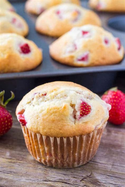 Strawberry Muffins - Just so Tasty