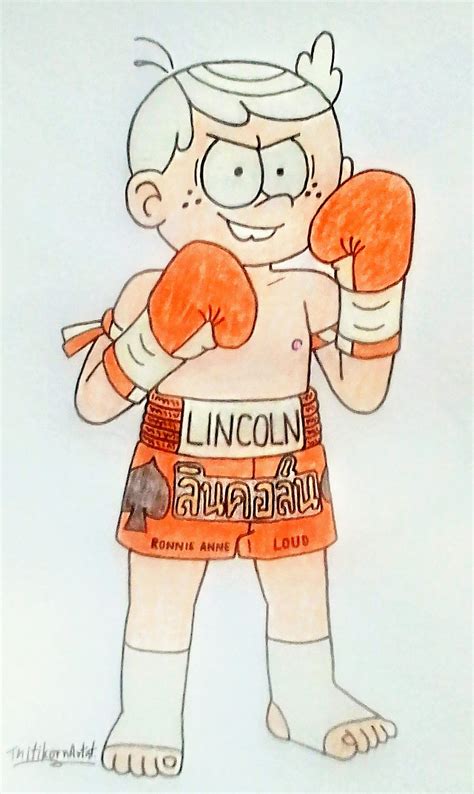 The Loud House boxing: Lincoln Loud (Muay Thai) by ThitikornArtist on DeviantArt