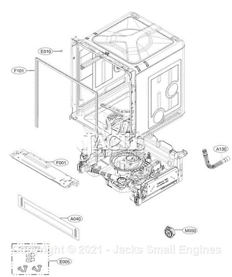 LG LDF5545ST Parts Diagram for Cabinet