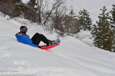 Adult Sledding in the Backcountry – Married To Adventure