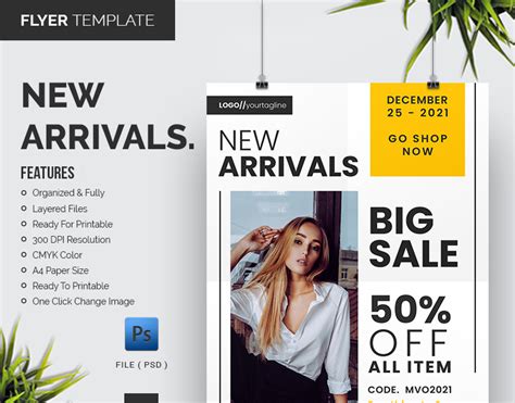 New Arrivals - Flyer Template #220338 - TemplateMonster