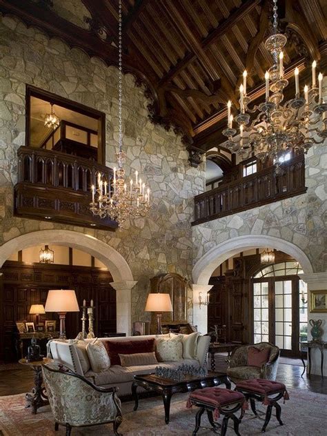 Castle living room. Casa Estilo Tudor, Lodge House, Sweet Home, Tudor ...