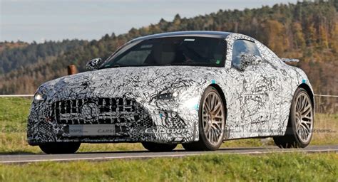 2024 Mercedes-AMG GT Spied With A Fixed Rear Wing | Carscoops