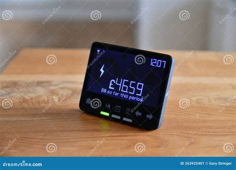 Smart Meter in Home Display IHD Period Cost Stock Image - Image of electricity, meter: 263925401