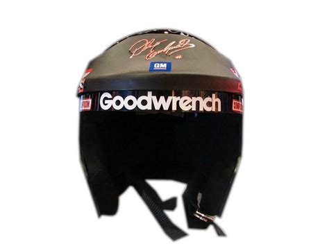 Dale Earnhardt race worn helmet autographed by Dale and the e