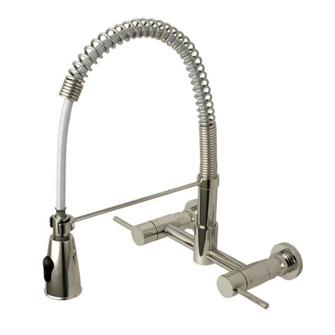 Concord Centerset Pull Down Double Handle Kitchen Faucet | Wall mount ...