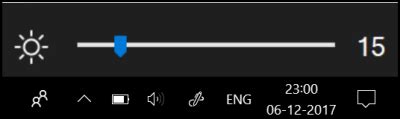 How to add a Brightness Slider to Windows 10