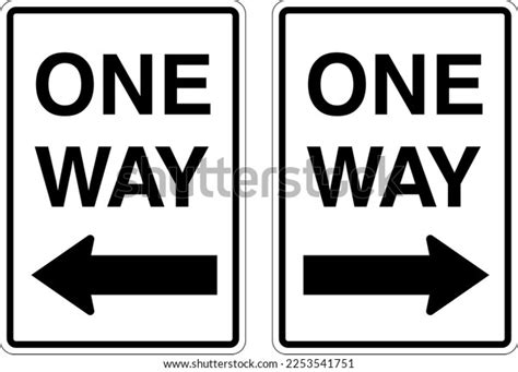 One Way Arrow Icon Traffic Sign Stock Vector (Royalty Free) 2253541751 | Shutterstock