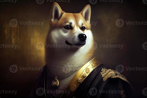 Doge Meme Funny Portrait Face of Dog Closeup Classic Art Design ...