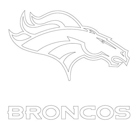 Denver Broncos Logo Coloring Pages at GetColorings.com | Free printable ...