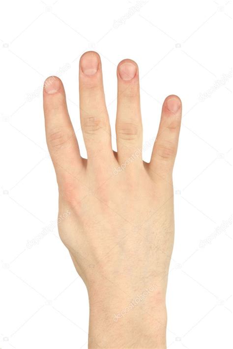 Four finger hand gesture — Stock Photo © deduhin #3228236