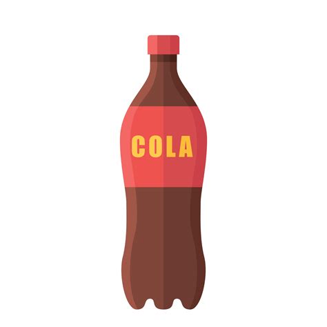 Cartoon vector illustration isolated object soft drink cola bottle ...