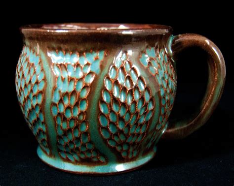 Sullivan's Ceramics, Pottery, Art, and More: Red Earthenware Mug with ...