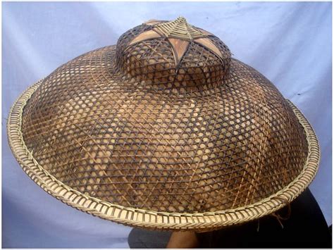 Philippines Wide-Brimmed Rattan Hat "SALAKOT" 18.5 In | eBay