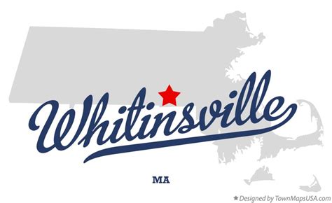 Map of Whitinsville, MA, Massachusetts