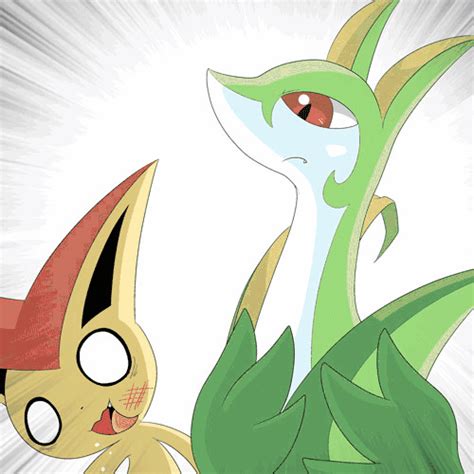 Serperior slapping Victini | Pokémon | Know Your Meme