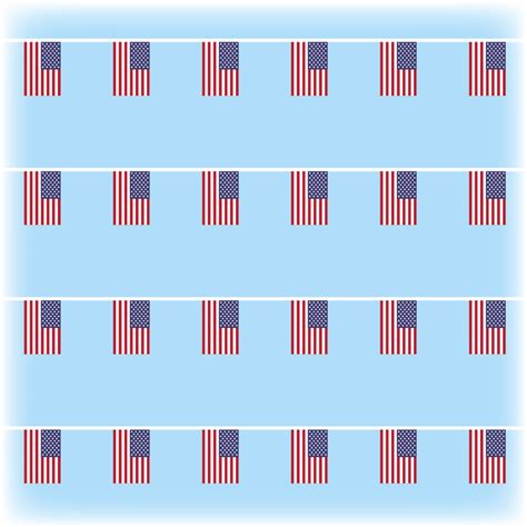 United States Flag Bunting - Synthetic - 10 metres – Bunting Warehouse
