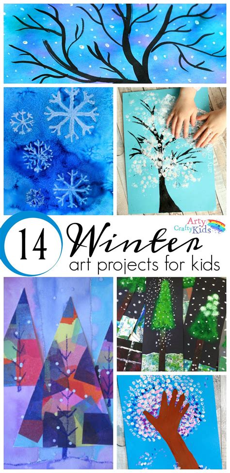 14 wonderful winter art projects for kids – Artofit