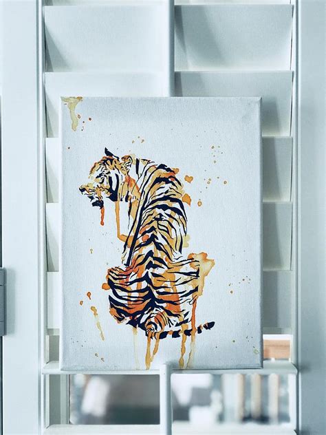 Abstract Tiger Painting by Kelsey Jackson - Fine Art America