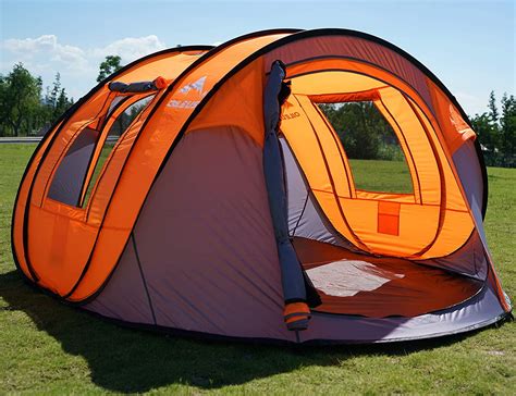 OILEUS X-large Pop Up Dome Tent Instant Camping Tent 5-6 Person Tent with Sky-window Easy ...