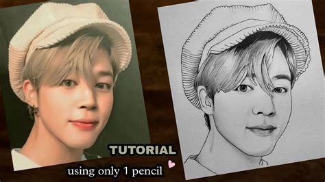 Bts Jimin Drawing Easy Step By Step - IMAGESEE