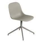 Muuto Fiber side chair, swivel base, grey | Finnish Design Shop