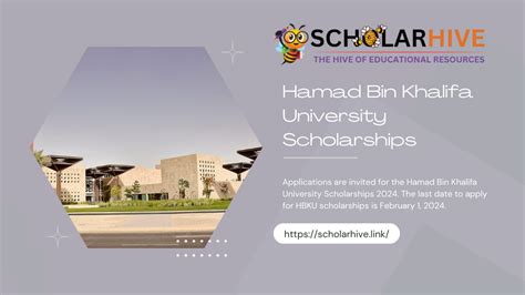 Hamad Bin Khalifa University Scholarships 2024 - Scholarhive