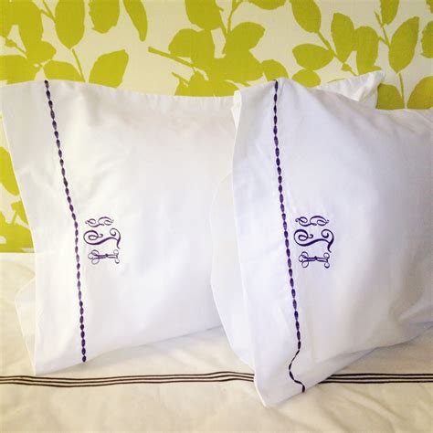 Monogram King Sheet Set with Custom Embroidered Border / Monogram Bedding