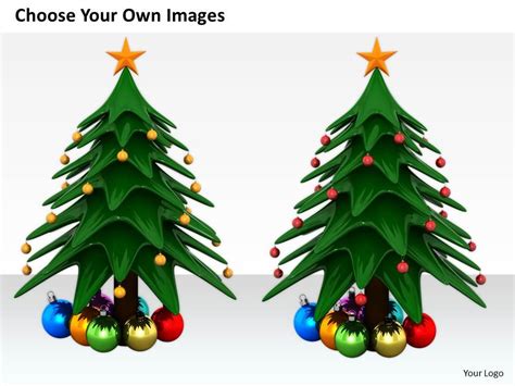 0514 Illustration Of Christmas Tree Image Graphics For Powerpoint ...