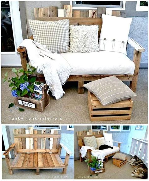 DIY Pallet Sofa Tutorial - Pallet Sofa - 21 DIY Pallet Sofa Plans ...