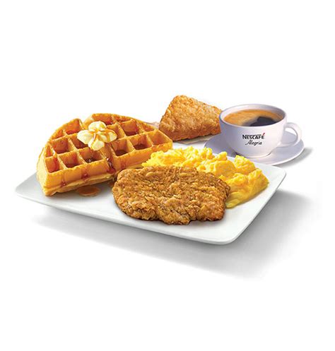 KFC S'pore does Breakfast Waffles with fried chicken, scrambled eggs ...