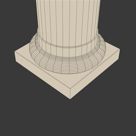 3d Tuscan Column Model