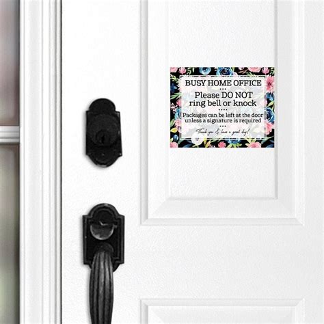 Busy Home Office Door Sign Door Magnet Leave Packages Do - Etsy