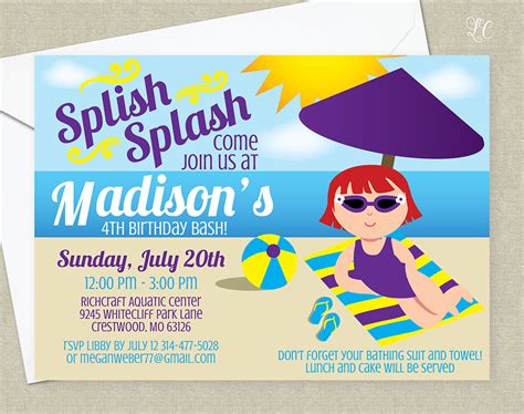 Beach Party Invitation - 17+ Examples, Illustrator, Word, Pages, Photoshop, Publisher