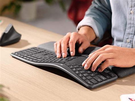 Logitech Ergo K860 Wireless Ergonomic Keyboard with Wrist Rest | Gadgetsin